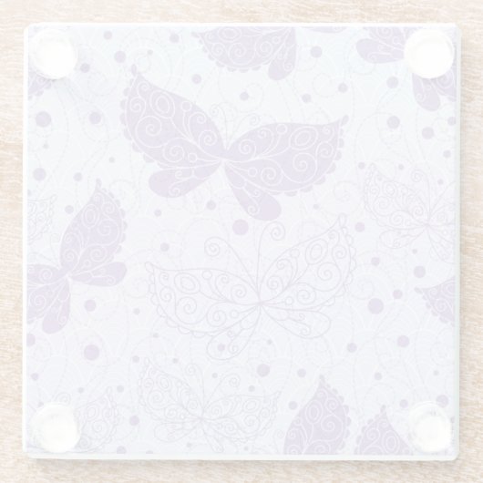 Spring Pattern Glazen Onderzetter (Achterkant)