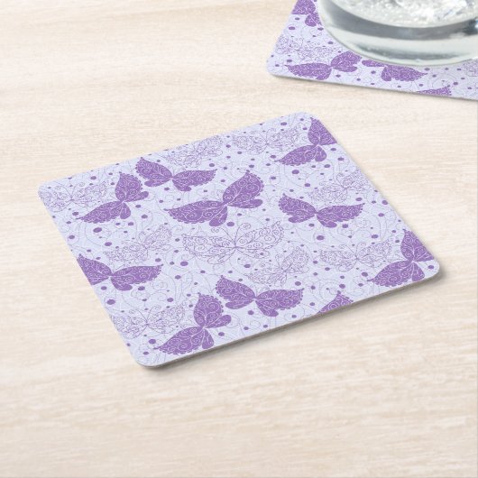 Spring Pattern Kartonnen Onderzetters (Schuin)