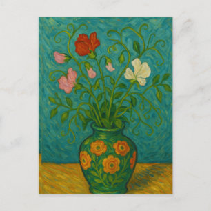 Spring Pea in vaas Briefkaart
