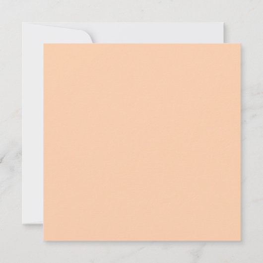 Spring Peach Peony Boho Vrijgezellenfeest Kaart (Achterkant)