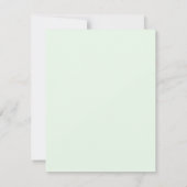 Spring Peach Rozen Gepersonaliseerde Flat Note Kaa Notitiekaartje (Achterkant)