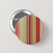 Spring Peachy Stripes Ronde Button 5,7 Cm (Voorkant /achterkant)