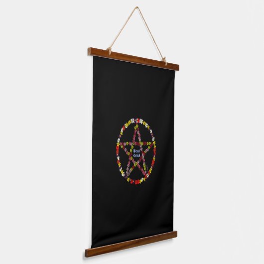 Spring Pentical Hangend Wandkleed (Gebogen)