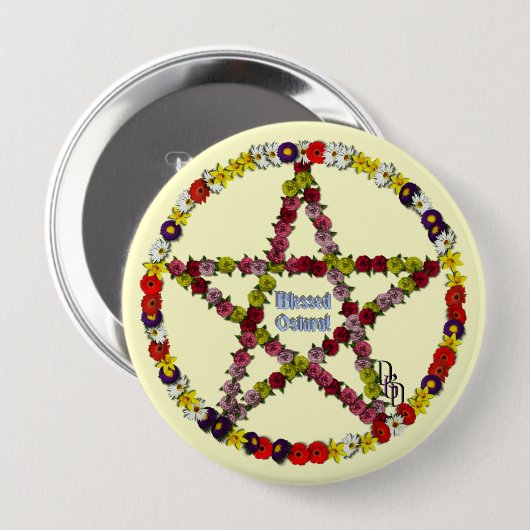 Spring Pentical Ronde Button 4,0 Cm (Voorkant /achterkant)