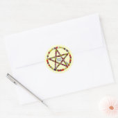 Spring Pentical Ronde Sticker (Envelop)
