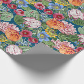 Spring Peonies Tulips Flowers Garden Cadeaupapier (Hoek)