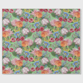 Spring Peonies Tulips Flowers Garden Cadeaupapier (Vlak)