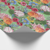 Spring Peonies Tulips Flowers Garden Cadeaupapier (Hoek)