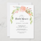 Spring Peony Bridal Shower Kaart (Voorkant)