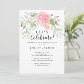 Spring Peony Laten we de uitnodiging van de Celebr (Staand voorkant)