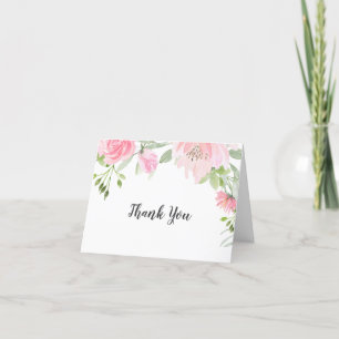 Spring Peony Wedding Hartelijk dank Bedankkaart