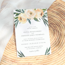Spring Peony Wedding Invitation