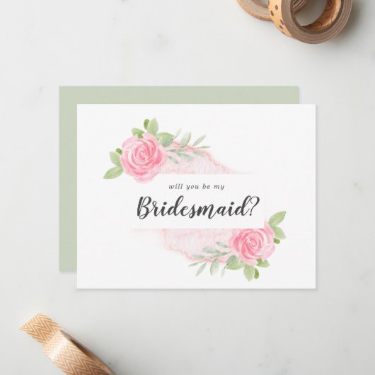 Spring Peony wordt mijn briefkaart (Voorkant / Achterkant in situ)