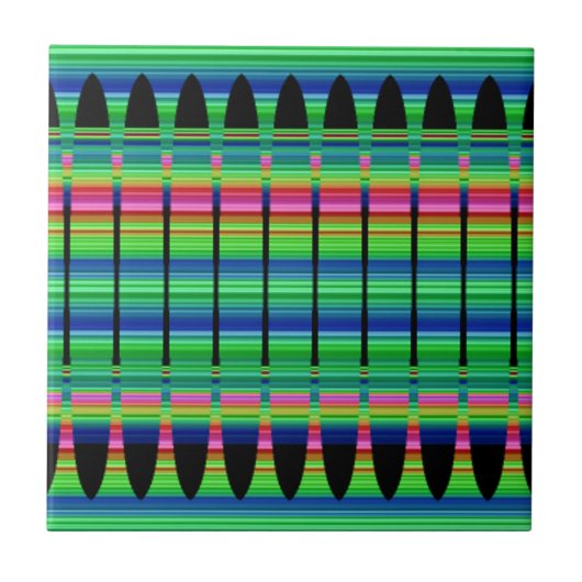 Spring Peruvian Array Ceramic Tile Tegeltje (Voorkant)