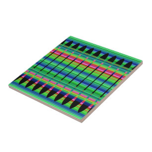 Spring Peruvian Array Ceramic Tile Tegeltje