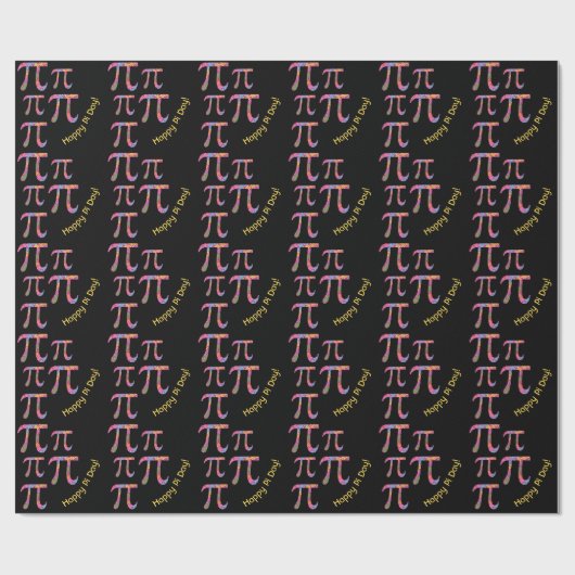 Spring Pi © Floral Pi Symbol Happy Pi Day Cadeaupapier (Vlak)