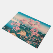 Spring Picnic onder Cherry Tree Flowers Mount Fuji Deurmat (Schuin)
