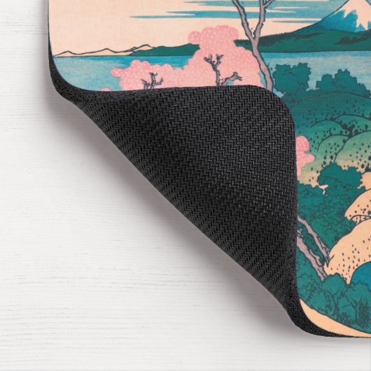 Spring Picnic onder Cherry Tree Flowers Mount Fuji Muismat (Hoek)