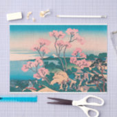 Spring Picnic onder Cherry Tree Flowers Mount Fuji Tissuepapier (Craft)