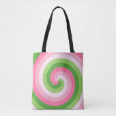 Spring Picnic Spiral Tote Bag (Voorkant)