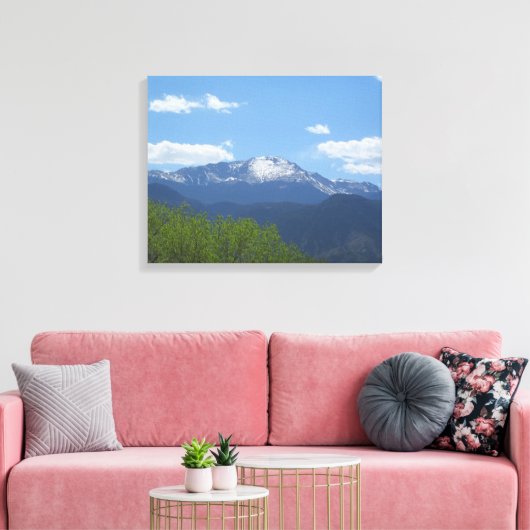 Spring Pikes Peak canvas Afdruk (Insitu (Woonkamer))