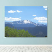 Spring Pikes Peak canvas Afdruk (Insitu (Houten vloer))