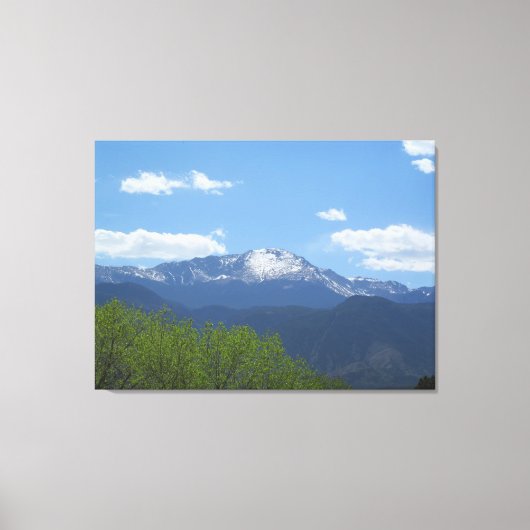 Spring Pikes Peak canvas Afdruk (Voorkant)