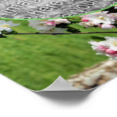 Spring Pink and White Blossoms Voeg je eigen foto  Poster (Hoek)