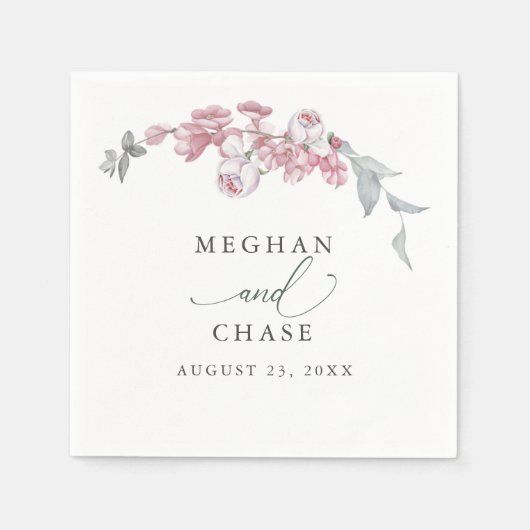 Spring Pink Blossom Napkins Servet (Voorkant)