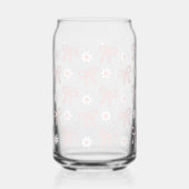 Spring Pink Bows & Daisy's Beverage Glass  Blikvorm Glas (Achterkant)