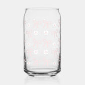 Spring Pink Bows & Daisy's Beverage Glass  Blikvorm Glas (Rechts)