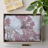 Spring Pink Cherry Blossoms Blue Sky Hanami Tissuepapier (Geschenk)