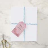 Spring Pink Cherry Blossoms Cadeaulabel (Met Touw)