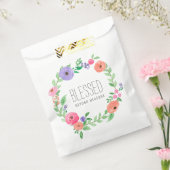 Spring Pink Floral Blessed Beyond Measure Bedankzakje (Gezegeld)