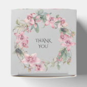 Spring Pink Floral Favor Box Bedankdoosjes (Bovenkant)