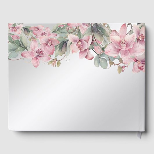 Spring Pink Floral Gastenboek (Achterkant)