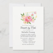 Spring Pink Floral Girl Vrijgezellenfeest per post Kaart (Voorkant)