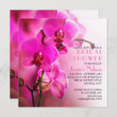 Spring Pink Orchid Vrijgezellenfeest Kaart (Voorkant / Achterkant)