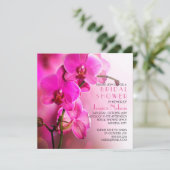 Spring Pink Orchid Vrijgezellenfeest Kaart (Staand voorkant)