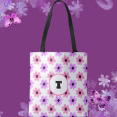 Spring Pink & Paarse Bloemen Tas