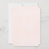 Spring Pink Roses Peony Gold Foil Engagement Party Kaart (Achterkant)