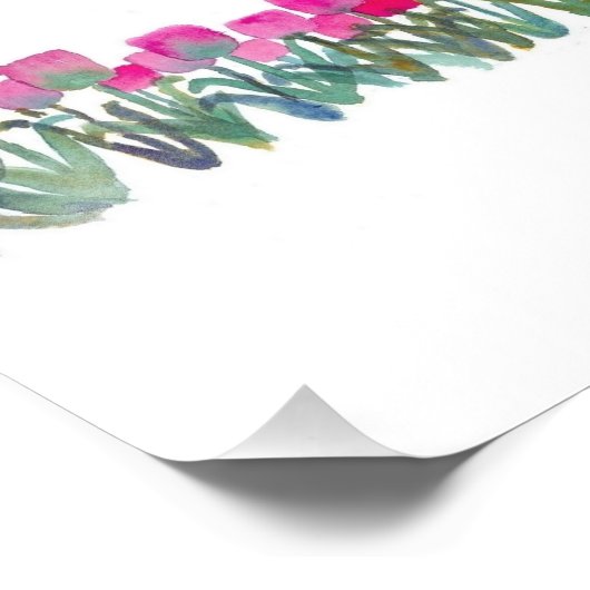 Spring Pink Tulpen 8 x 10 Fotografische Print Foto Afdruk (Hoek)