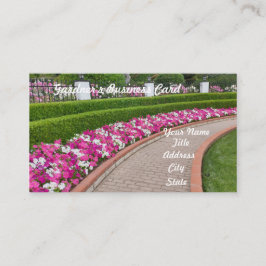 Spring Pink Walkway Garden Visitekaartje