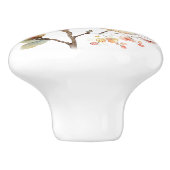 Spring Pink Yellow Tree Blossom Keramische Knop (Zijkant)