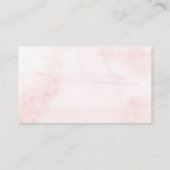 Spring Pinks Waterverf Floral Wedding Collectie Informatiekaartje (Achterkant)