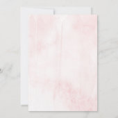 Spring Pinks Waterverf Floral Wedding Collectie Kaart (Achterkant)