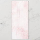 Spring Pinks Waterverf Floral Wedding Collectie Menu (Achterkant)