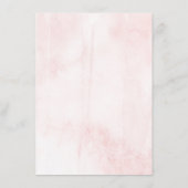Spring Pinks Waterverf Floral Wedding Collectie Menu (Achterkant)
