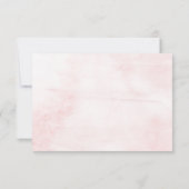 Spring Pinks Waterverf Floral Wedding Collectie RSVP Kaartje (Achterkant)