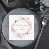 Spring Pinks Waterverf Floral Wedding Collectie Servet